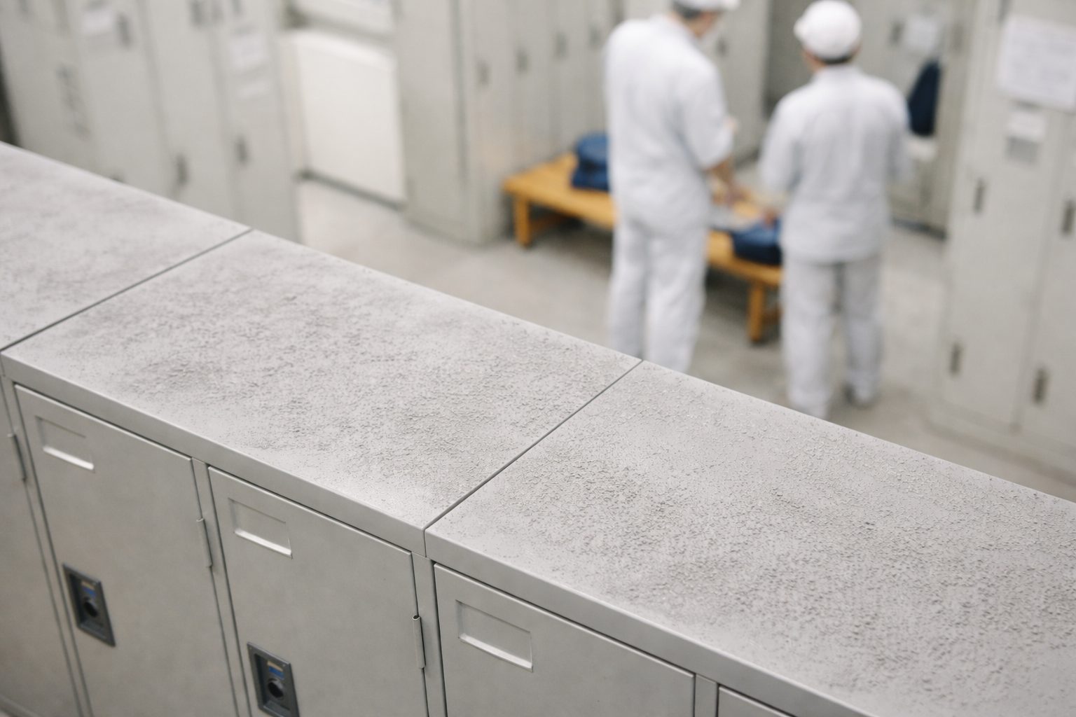 ロッカー上の不衛生状態