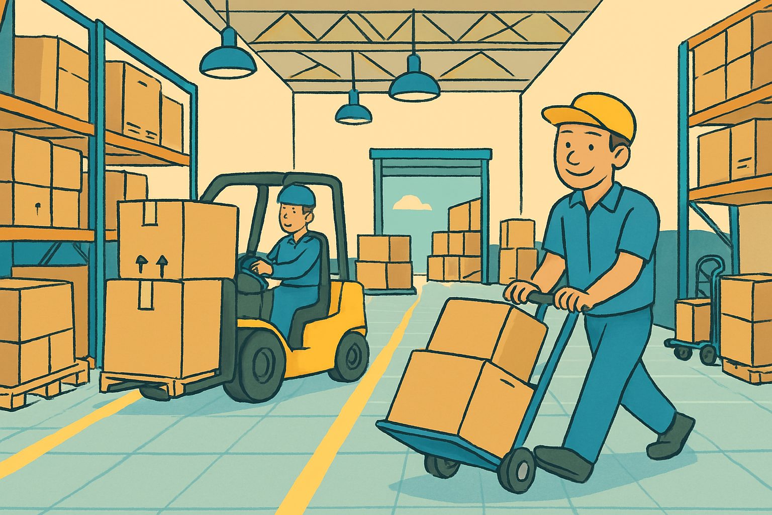 物流センター・ロッカー上の乱雑化を防ぎ、安全性と作業効率を向上。